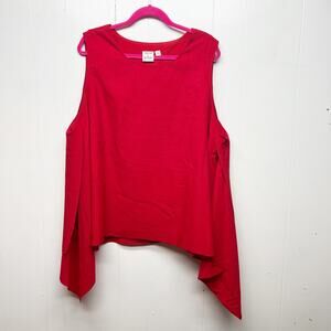 Truth & Style Womens Top 2X Shark Bite Hem Party Cocktail Event Holiday Romantic